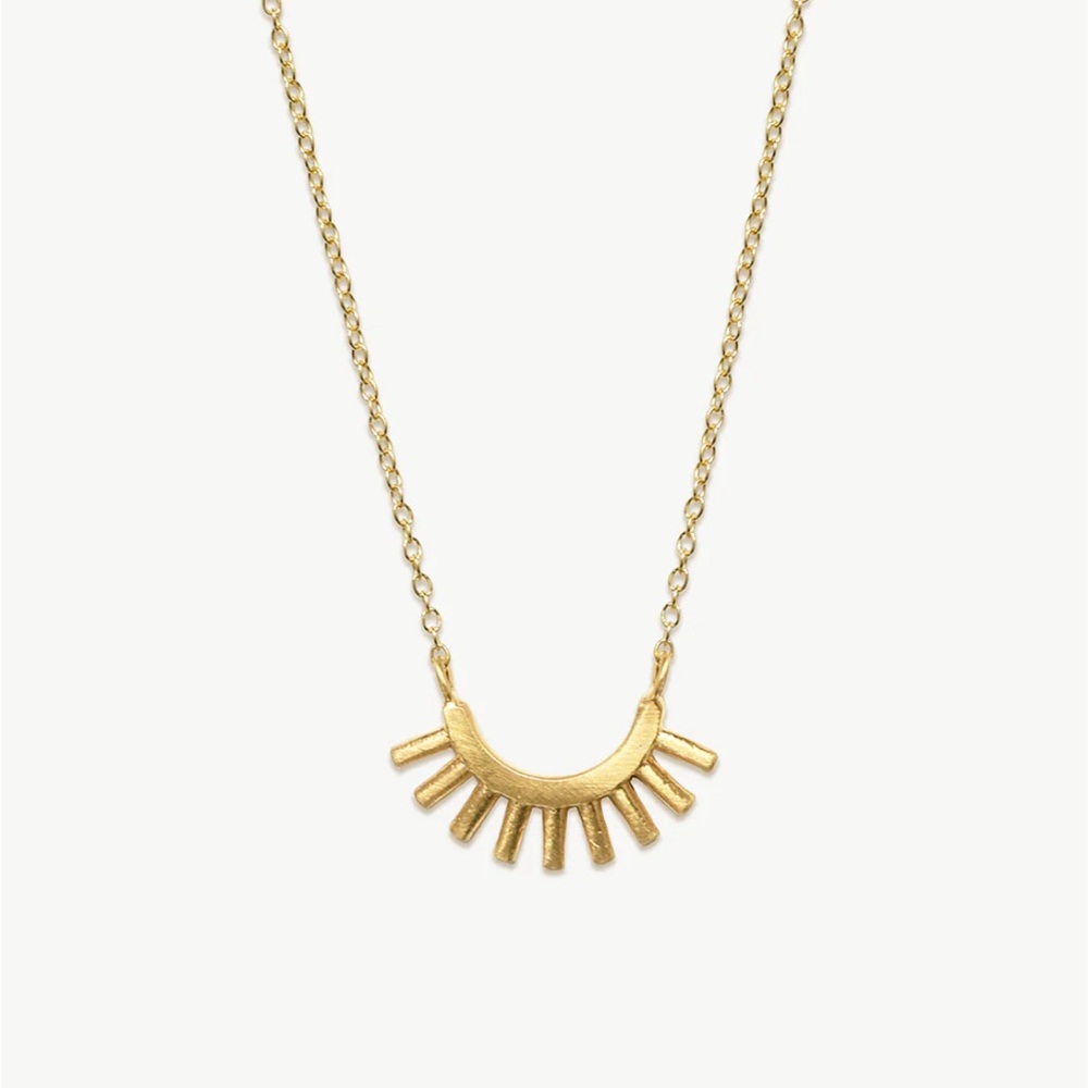 Vintage Boho gold charm necklace